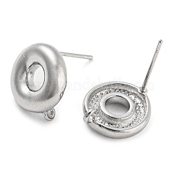 Латунные серьги-гвоздики KK-L208-52P