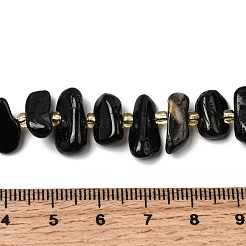 Натуральный черный турмалин бисер нитей&nbsp;G-L649-A03-01