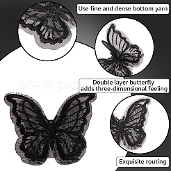 40шт полиэстеровая бабочка&nbsp;DIY-SP0006-26A