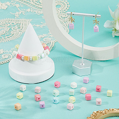 100 Stück UV-beschichtete undurchsichtige Acrylperlen&nbsp;PACR-PA0001-21