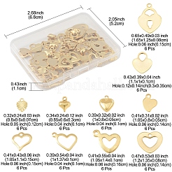 60шт 10 стиля подвески из нержавеющей стали STAS-FS0001-96