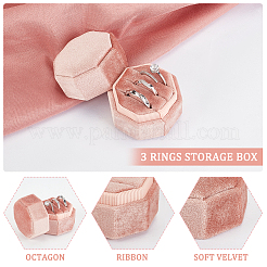 Scatole anello di velluto&nbsp;VBOX-WH0013-01B
