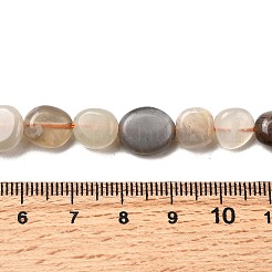 Нити из натуральных бусин из нескольких лунных камней X-G-F547-06-B