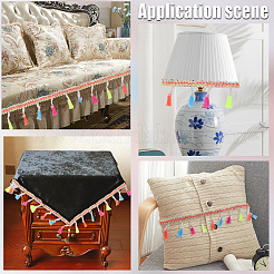 Лента-бахрома из полиэстера «сороконожки» SRIB-CY0001-06A