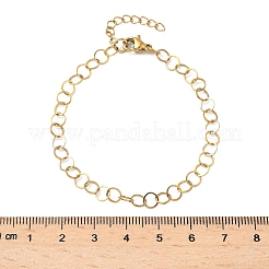 Браслеты из нержавеющей стали 304 Rolo Chains для женщин BJEW-U043-02G