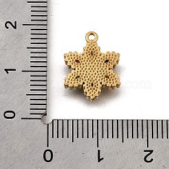 Dijes colgantes de circonita cúbica micropavé de acero inoxidable 304&nbsp;STAS-K256-27G-02