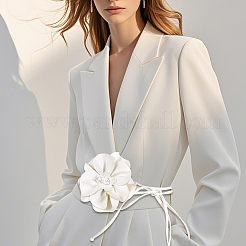 Ремни на талию из искусственной кожи с цветочным принтом для женщин AJEW-WH20816-058B