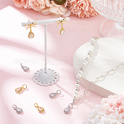 12 шт. подвески из латуни с микропаве KK-BC0013-62