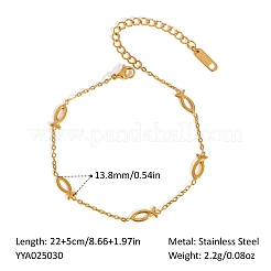 Chaînes de cheville à maillons en acier inoxydable 304 pour femmes&nbsp;XX6576-31