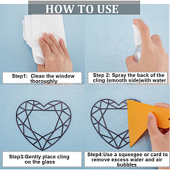 16шт красочные наклейки на электростатическое стекло с радужной призмой 