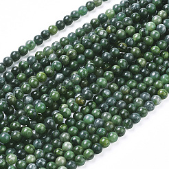 Природные африканские нефритовые бусы пряди&nbsp;LS-G-K091-6mm