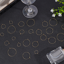 30 шт. 5 размера 316 хирургическая нержавеющая сталь винные бокалы кольца подвески STAS-LP0001-03