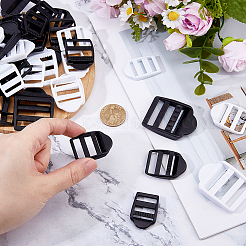 100 шт. 6 стиля помпонов пластиковых лестничных застежек-слайдеров&nbsp;FIND-FH0016-64