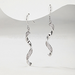 925 Ohrhänger aus Sterlingsilber mit Pavé-Moissanit für Damen&nbsp;UU0527