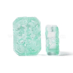 Perles de verre peintes par pulvérisation transparent&nbsp;GLAA-I050-08H