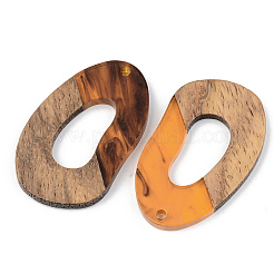Pendentifs en bois de résine et de noyer&nbsp;RESI-S389-021A-A01
