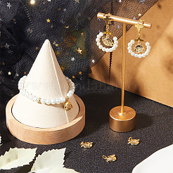 Латунь микропейв прозрачный кубический цирконий вселенная космическое очарование&nbsp;ZIRC-BBC0001-77