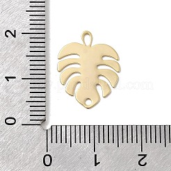 Подвески-соединители в виде листьев из латуни KK-A275-03G