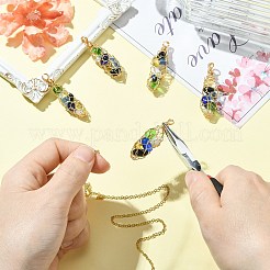 5шт стеклянные подвески&nbsp;PALLOY-CJ00163