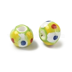 Abalorios europeos de porcelana hechas a mano&nbsp;PORC-C009-01D
