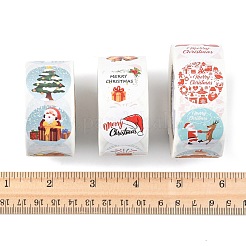 3 рулон самоклеящихся бумажных наклеек с круглыми точками в рождественском стиле&nbsp;DIY-FS0010-32A