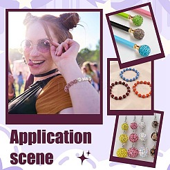 120 шт. 4 цвета проложить бусины для дискотечного шара&nbsp;RB-PH0001-58