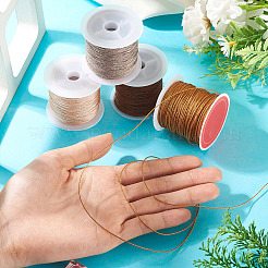 4 rollo de cordón metálico redondo de 4 colores.&nbsp;MCOR-TA0001-01B