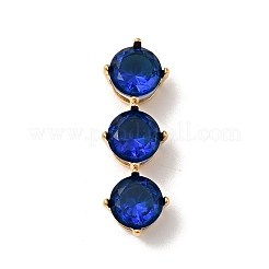 Charms scorrevoli in acciaio inossidabile chirurgico 316 con micro pavé di zirconi cubici&nbsp;STAS-I195-01G