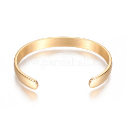 Ionenplattierung (IP) 304 Edelstahl-Manschettenarmbänder&nbsp;X-STAS-I110-10-4mm-G