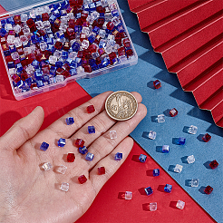 360 pièces 3 couleurs galvanoplastie perles de verre&nbsp;EGLA-PH0001-99