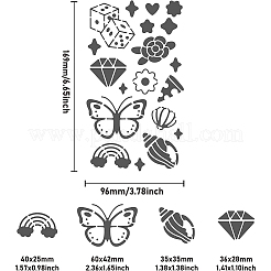 Трафареты для штампов из нержавеющей стали DIY-WH0242-233