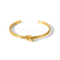 Браслеты-манжеты из нержавеющей стали 304 с узлом для женщин&nbsp;TU4050-4