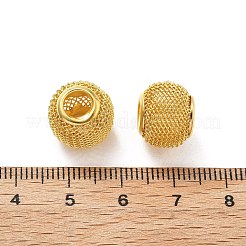 電気鉄のビーズ  ラウンド  ゴールド  10x13x13mm  穴：5mm&nbsp;FIND-Q120-01I
