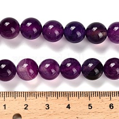 Окрашенные естественный агат бисер пряди&nbsp;G-G203-10B-10mm