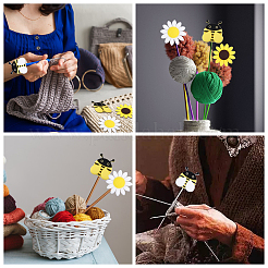 16шт 4 стильные силиконовые бусины SIL-CA0003-24