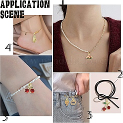 2шт латунные подвески с микропаве и кубическим цирконием&nbsp;KK-YW0003-22