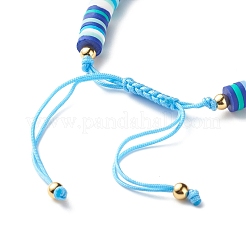 Braccialetto di perline intrecciate con conchiglia di ciprea naturale&nbsp;BJEW-JB07373-01