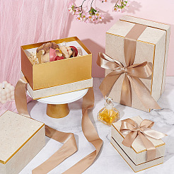 3 Stück 3 Arten von Geschenkboxen aus Kartonpapier mit Samtdeckel und Band&nbsp;AJEW-BC0010-03B