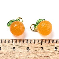 Подвески из натурального окрашенного агата оранжевого цвета X-G-U025-07G