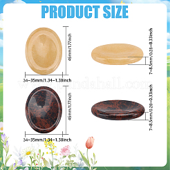 19 шт. 19 стиля овальный натуральный драгоценный камень для беспокойства G-GL0001-08