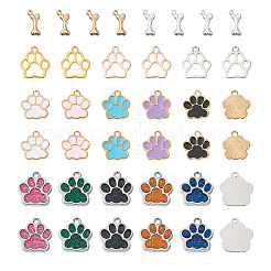 60 шт. 15 подвески из цинкового сплава с эмалью и тибетского стиля из цинкового сплава FIND-BY0001-15