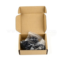 304ステンレススチール製ハンギングチェアキット  70~560x16~34x5.5~10つのカラビナを備えたカーブチェーン  ハンモックサンドバッグ用  電気泳動黒  3mm  [1]個/セット&nbsp;FIND-WH0075-58