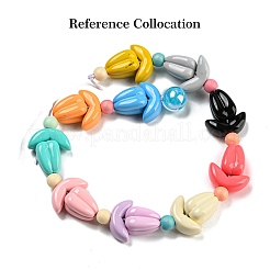 Выпечка краски акриловые бусины OACR-Q189-02