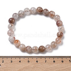 Stretch-Armbänder aus natürlichem Rutilquarz mit runden Perlen für Damen&nbsp;BJEW-Z158-03D-03