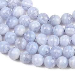 Naturali pizzo blu agata perline fili&nbsp;G-D106-A01-10mm