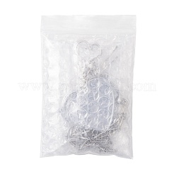 Bolsa de lápiz labial portátil de acero inoxidable con adornos colgantes&nbsp;HJEW-FS00104