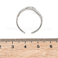 Anneaux ouverts pour manchettes en acier inoxydable 304&nbsp;RJEW-G377-01P