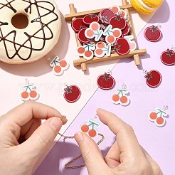 30шт 2 стиля непрозрачные акриловые подвески&nbsp;OACR-CJ0002-60