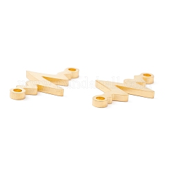 201ステンレススチールリンク  手動研磨  ハートビートPVD真空メッキ  18KGP本金メッキ  13x21x1.5mm  穴：1.5mm&nbsp;STAS-F231-154G
