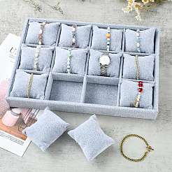 Дерево покрыто бархат браслет ювелирных часовых дисплеев BDIS-F001-01